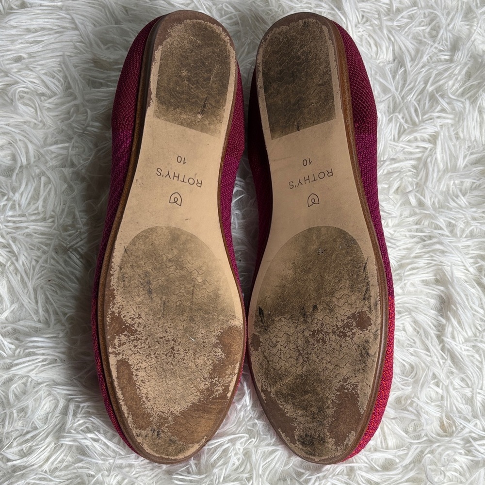 Rothy’s Women's The Flat in Pomegranate Pop in Pink - Picture 4 of 8